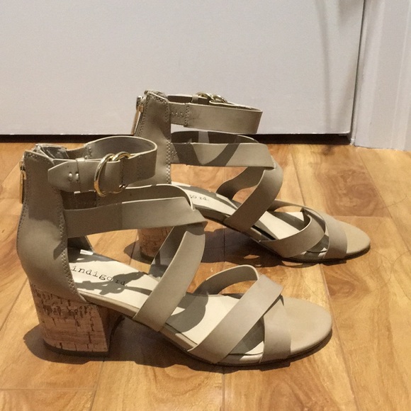 Indigo strappy wedge sandals - Picture 2 of 4